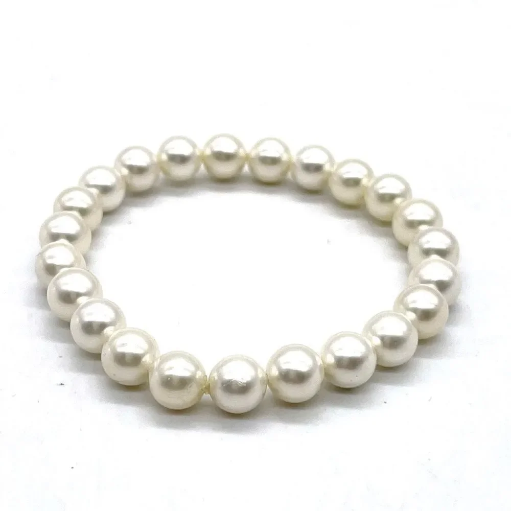 Faux Pearls Stretch Bracelet
